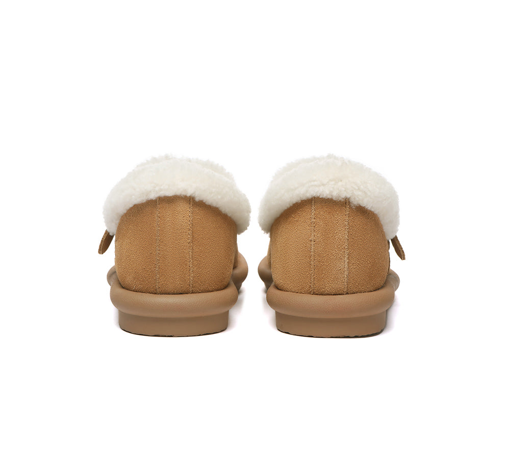 AUSTRALIAN SHEPHERD® UGG Slippers Sheepskin Wool Adjustable Strap Ankle Froim