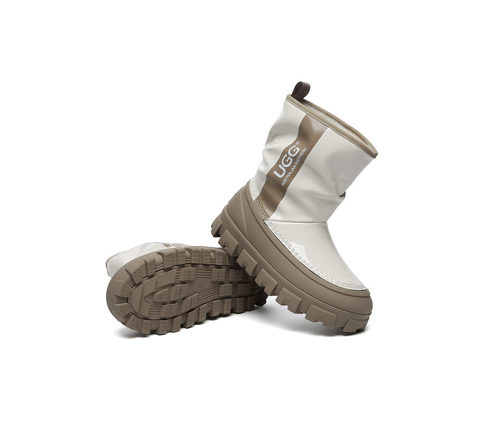 AUSTRALIAN SHEPHERD® UGG Boots Women Sheepskin Wool Waterproof Chunky Wren