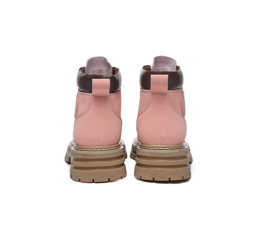 TARRAMARRA® Women Leather Lace Up Chunky Boots Stephanie