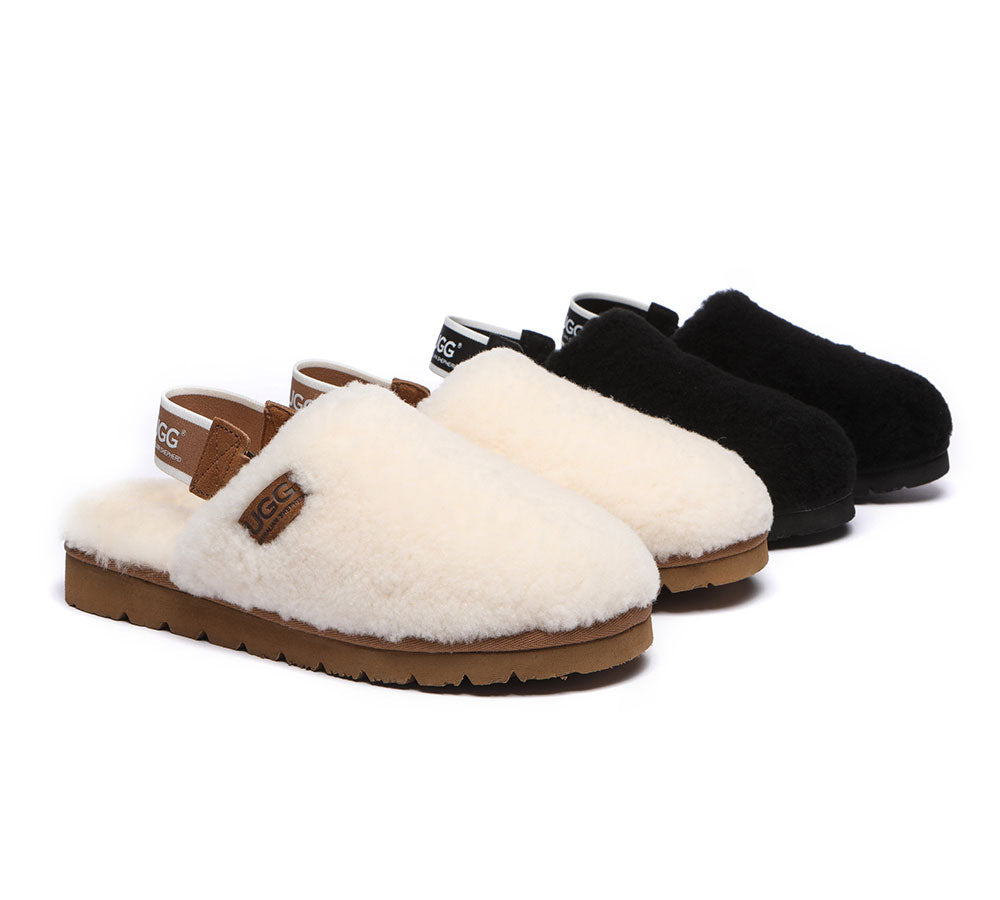 AUSTRALIAN SHEPHERD® 2-Way Style UGG Slippers Women Removable Strap Slingback Kamari