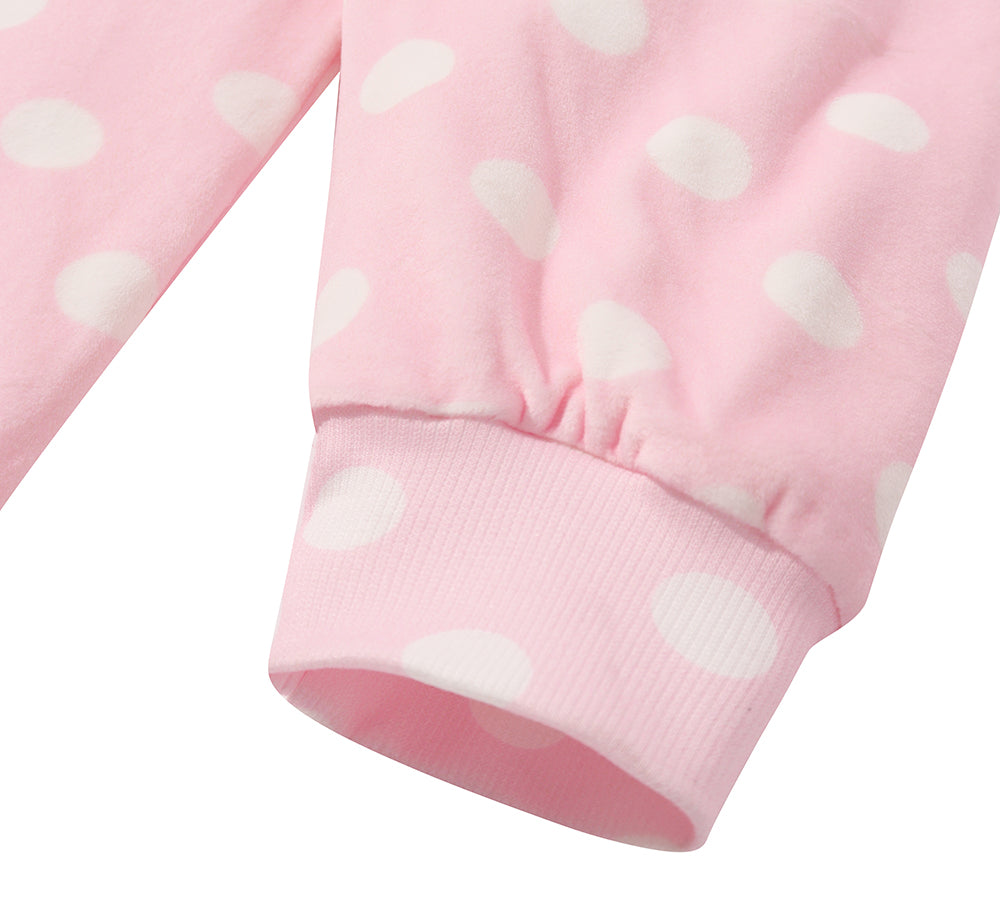 TARRAMARRA® Reversible Hoodie Blanket Unisex Pink Polka Dot
