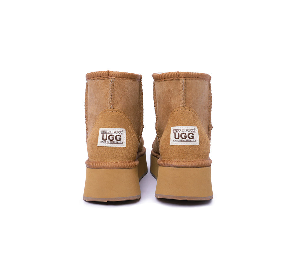 Urban UGG® UGG Boots Australian Made Sheepskin Wool Ankle Mini Platform