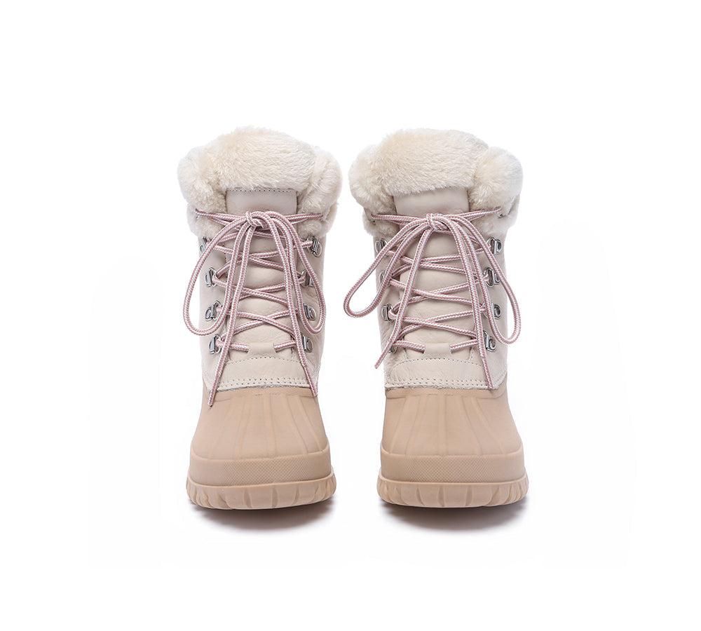 AUSTRALIAN SHEPHERD® Women Lace Up Chunky Snow Boots Natalia