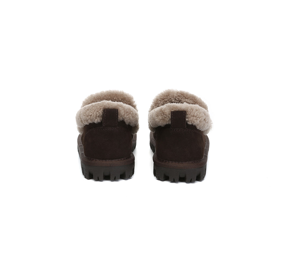 AUSTRALIAN SHEPHERD® UGG Slippers Women Sheepskin Wool Ankle Rilee Loafers