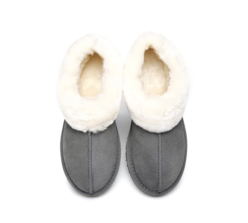 AUSTRALIAN SHEPHERD® UGG Slippers Sheepskin Wool Ankle Homey