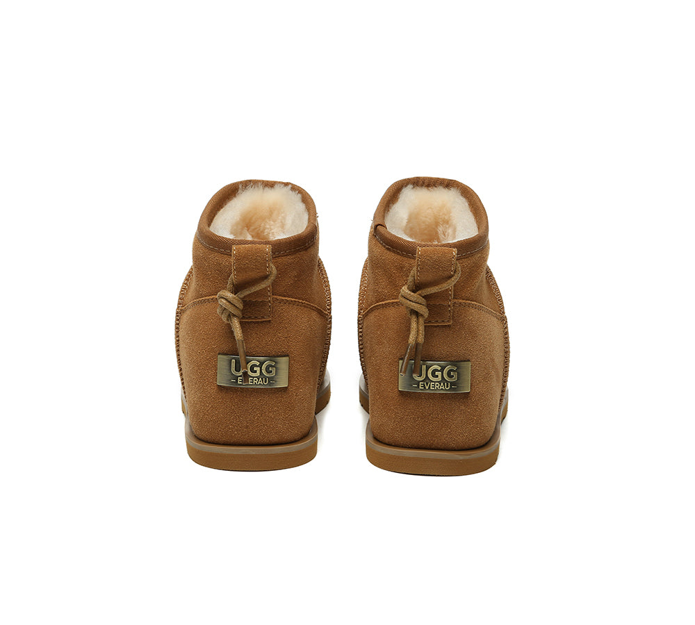 UGG EVERAU® UGG Boots Women Sheepskin Wool Mini Ankle Euro Loaf Palmer