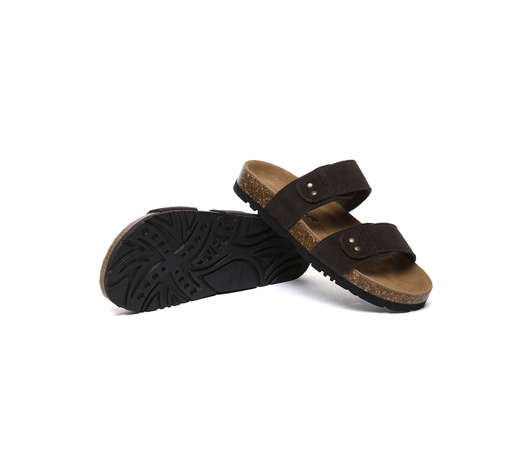 EVERAU® Double Straps Slip-on Summer Sandal Slides Aurelia