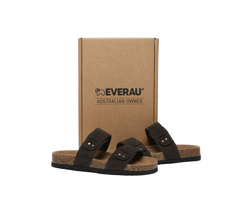EVERAU® Double Straps Slip-on Summer Sandal Slides Aurelia