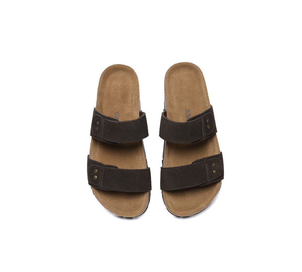 EVERAU® Double Straps Slip-on Summer Sandal Slides Aurelia