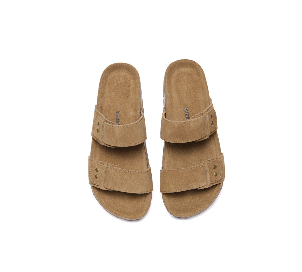 EVERAU® Double Straps Slip-on Summer Sandal Slides Aurelia