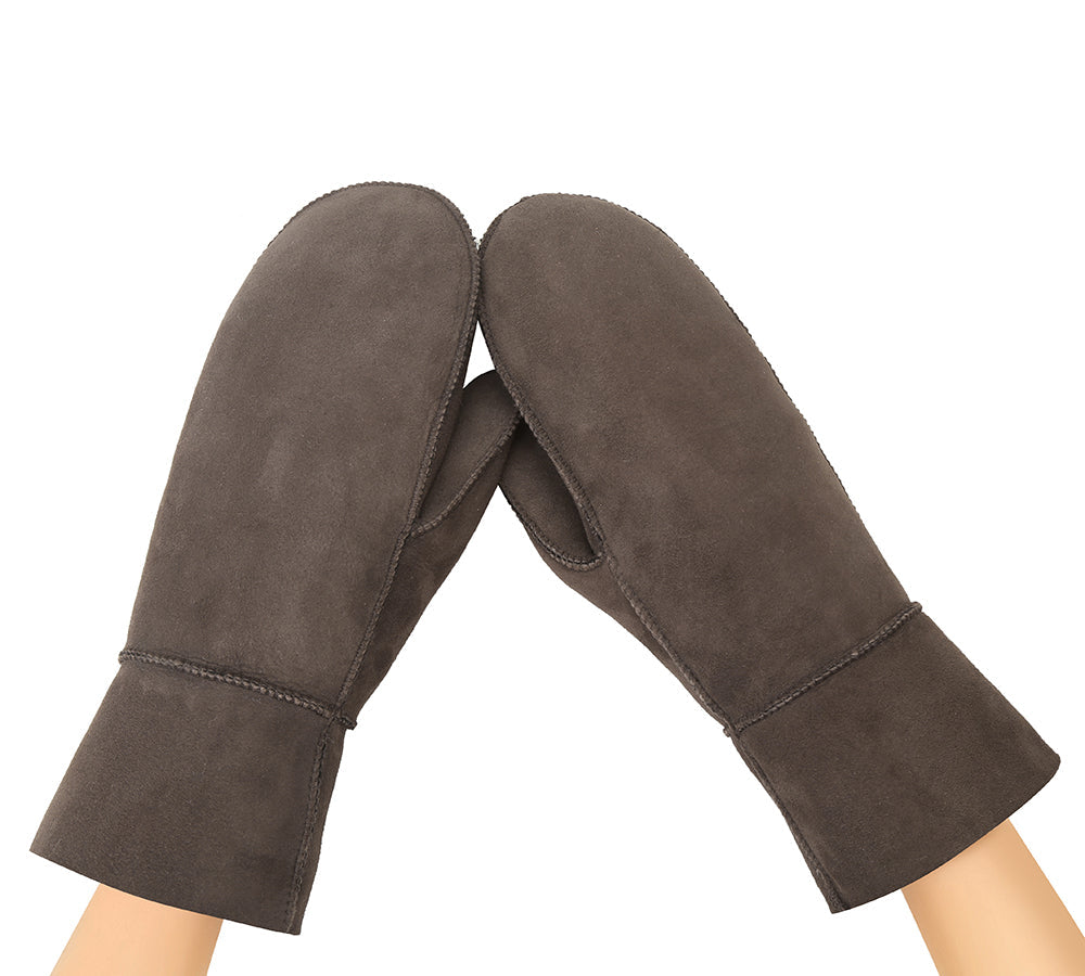 AUSTRALIAN SHEPHERD® Fluffy Sheepskin Wool Men Mittens