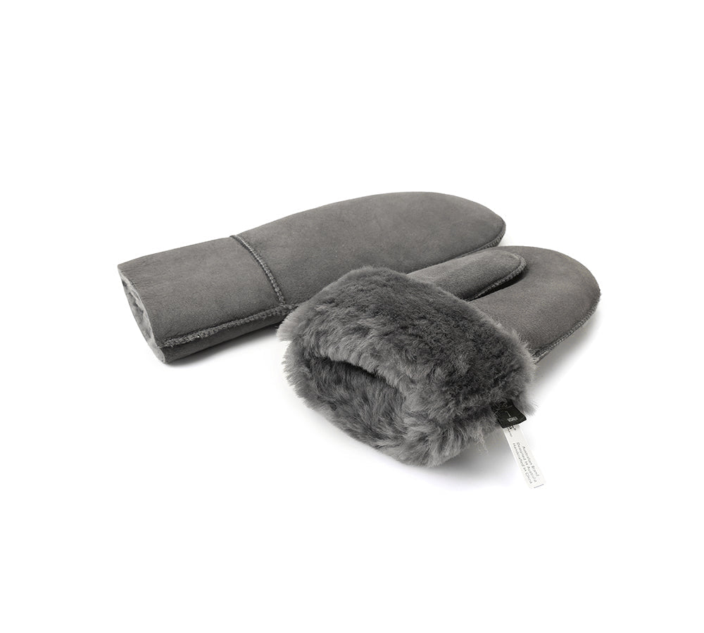 AUSTRALIAN SHEPHERD® Fluffy Sheepskin Wool Men Mittens