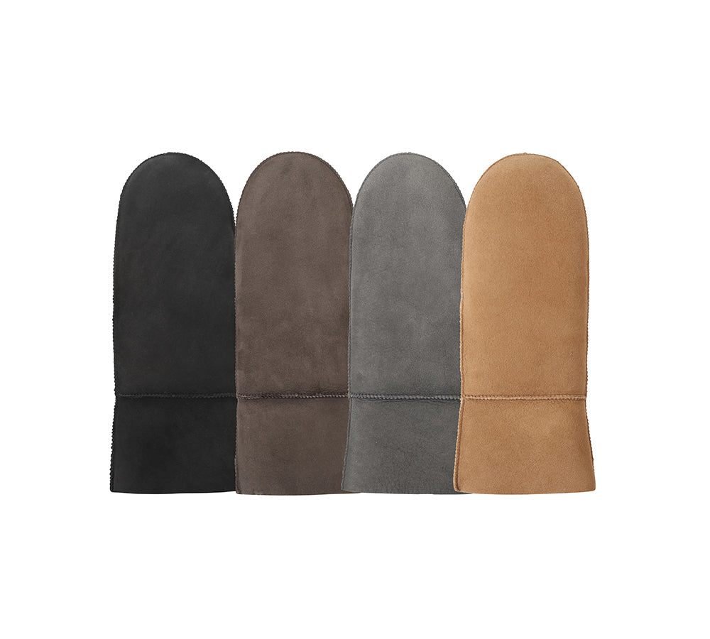 AUSTRALIAN SHEPHERD® Fluffy Sheepskin Wool Men Mittens