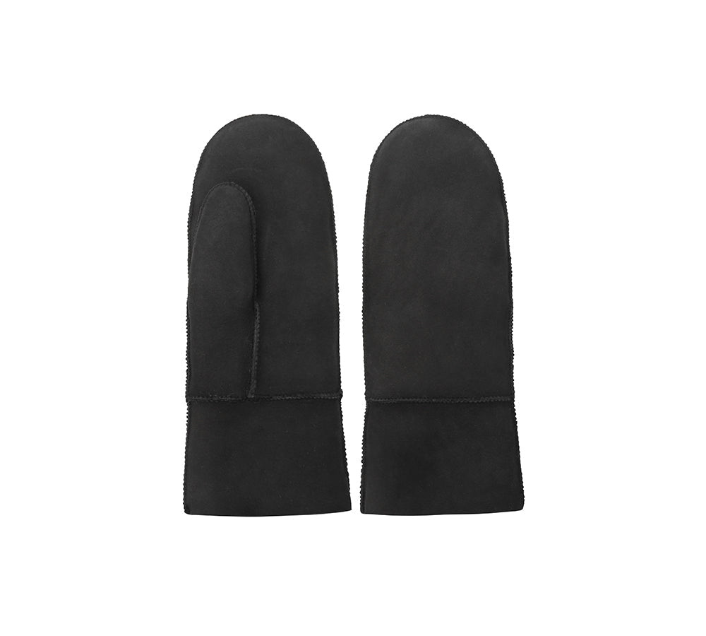 AUSTRALIAN SHEPHERD® Fluffy Sheepskin Wool Men Mittens