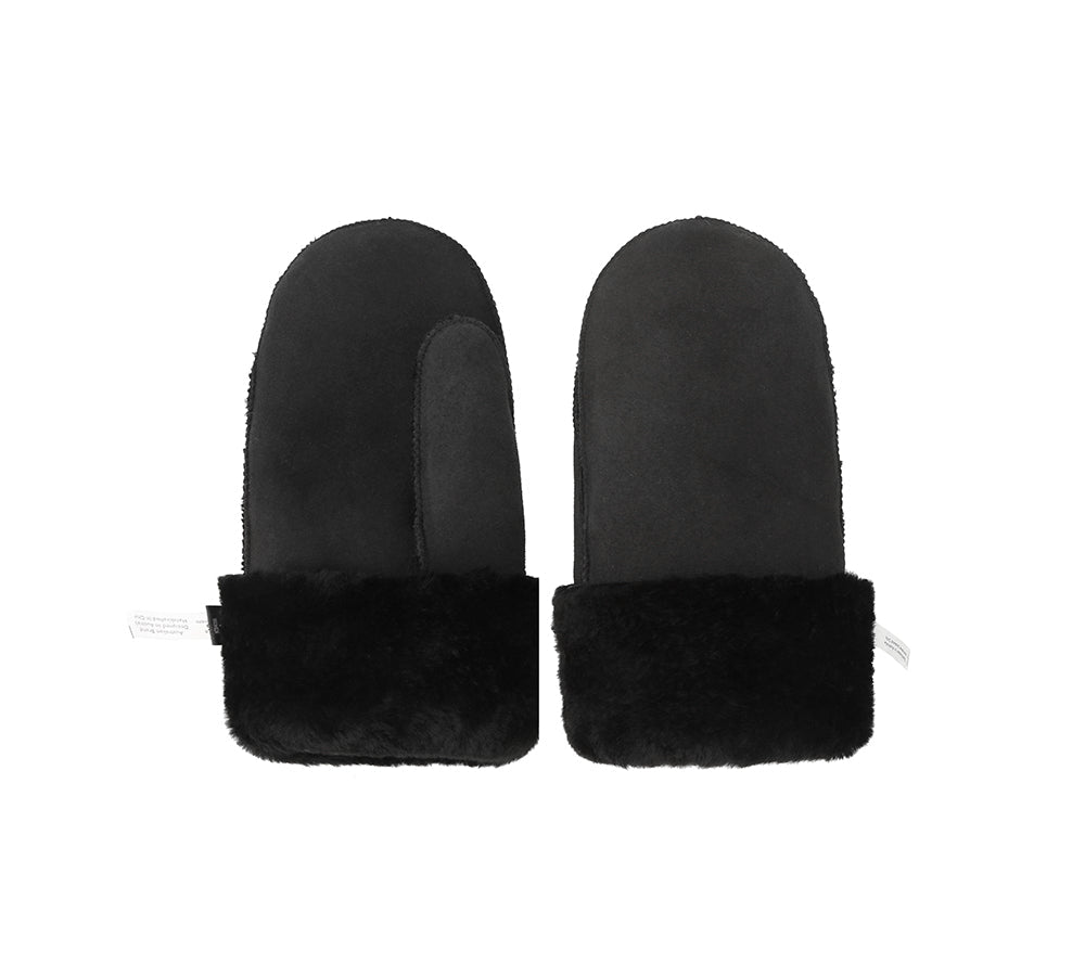 AUSTRALIAN SHEPHERD® Fluffy Sheepskin Wool Men Mittens