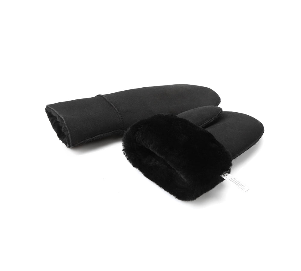 AUSTRALIAN SHEPHERD® Fluffy Sheepskin Wool Men Mittens