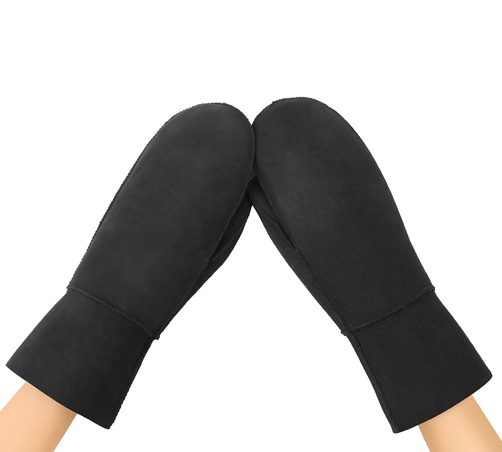 AUSTRALIAN SHEPHERD® Fluffy Sheepskin Wool Men Mittens