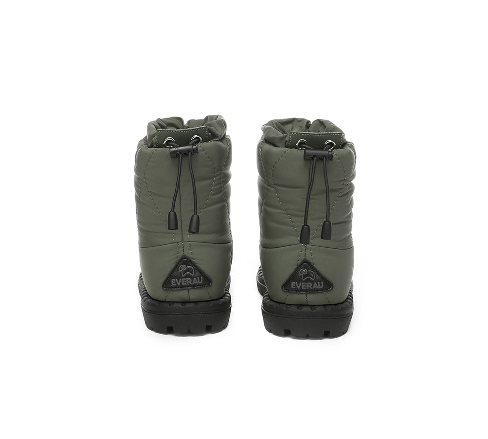 EVERAU® UGG Boots Kids Sheepskin Wool Waterproof Drawstring Sonita