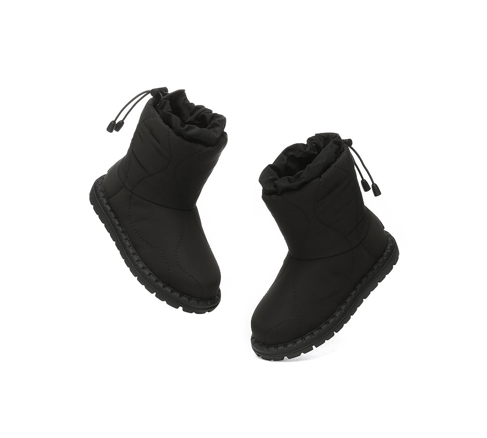 EVERAU® UGG Boots Kids Sheepskin Wool Waterproof Drawstring Sonita