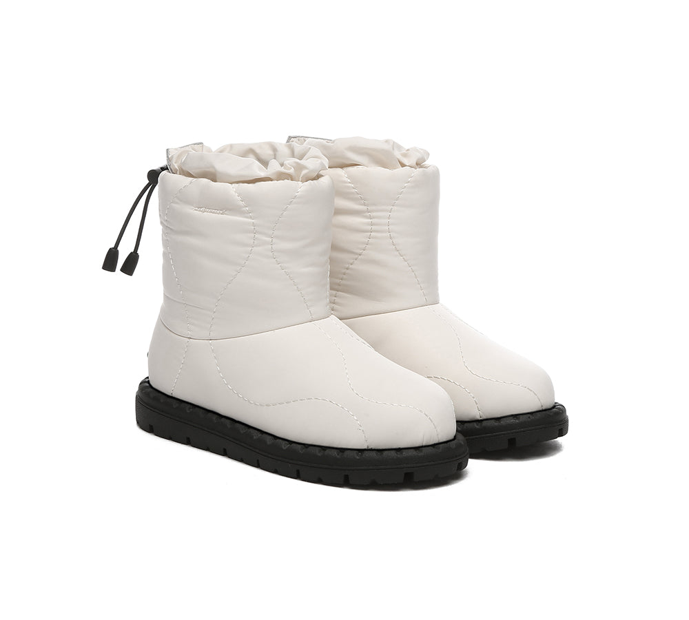 EVERAU® UGG Boots Kids Sheepskin Wool Waterproof Drawstring Sonita