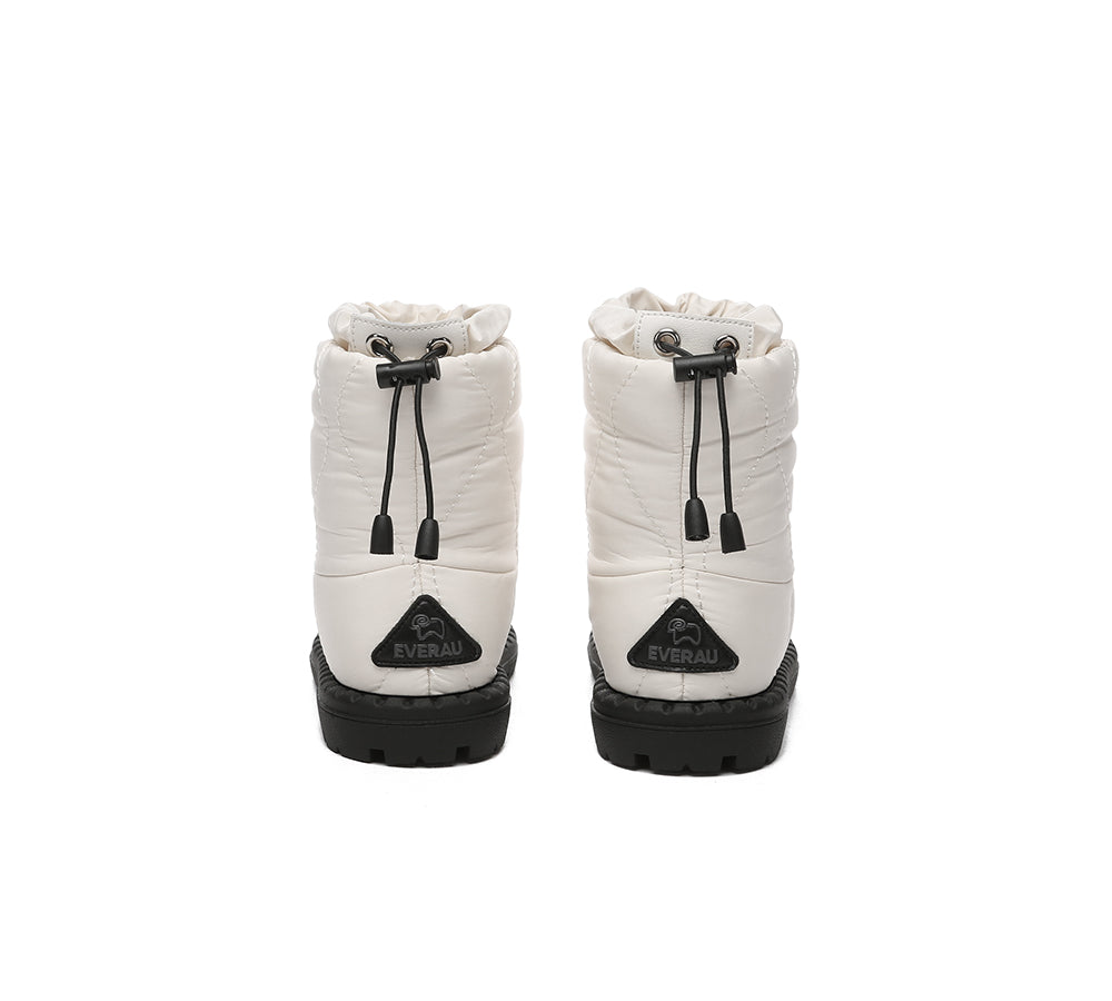 EVERAU® UGG Boots Kids Sheepskin Wool Waterproof Drawstring Sonita