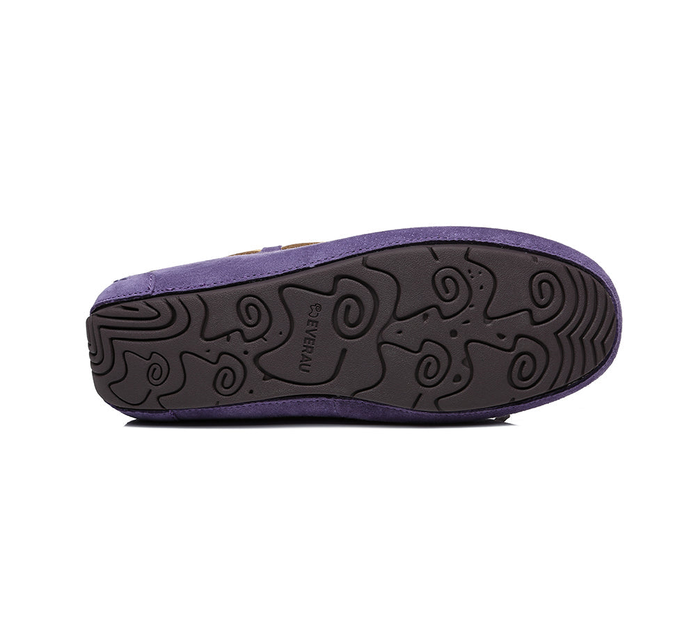 EVERAU® Women Leather Bow Casual Summer Moccasins