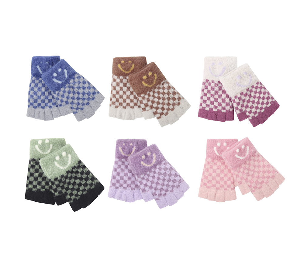 TARRAMARRA® Kids Knit Fingerless Ultra Plush Knit Gloves