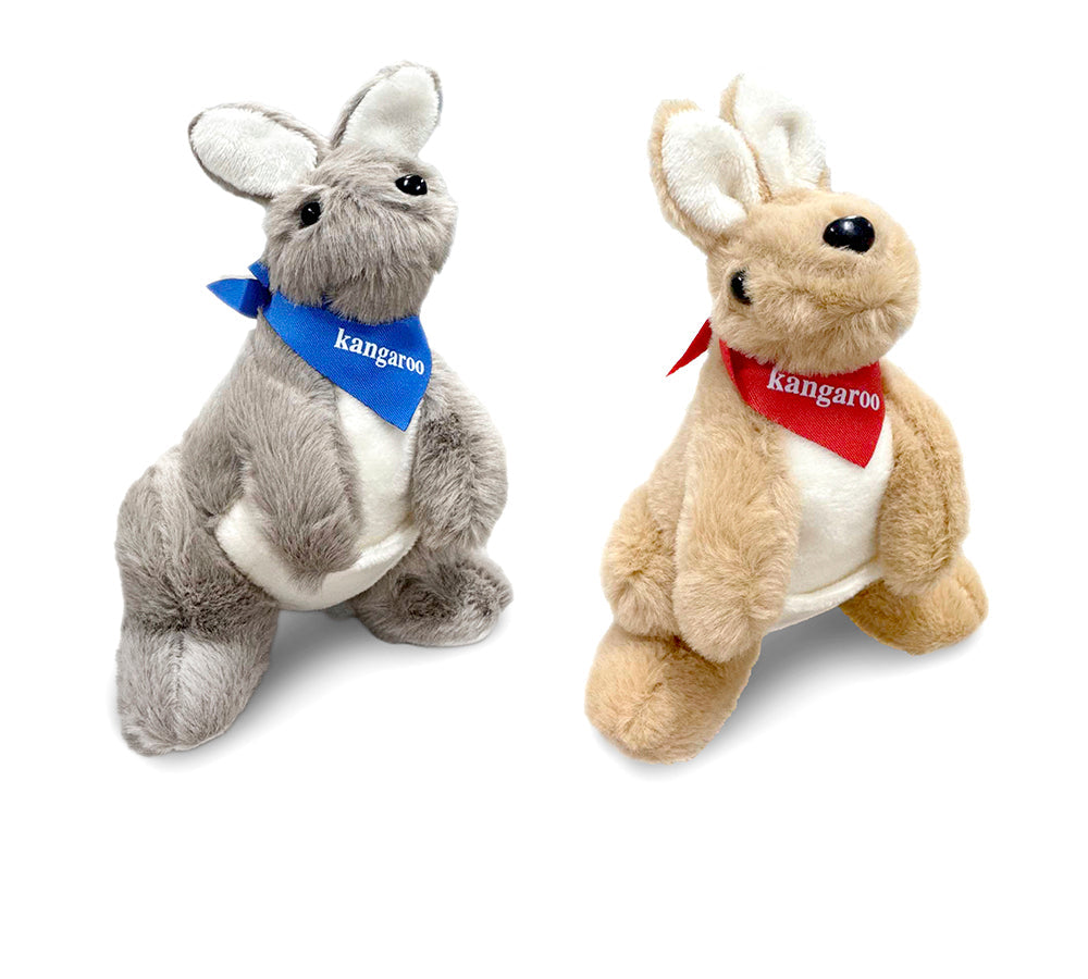 AUSTRALIAN SHEPHERD® Cute Scarfed Plush Kangaroo Keyrings