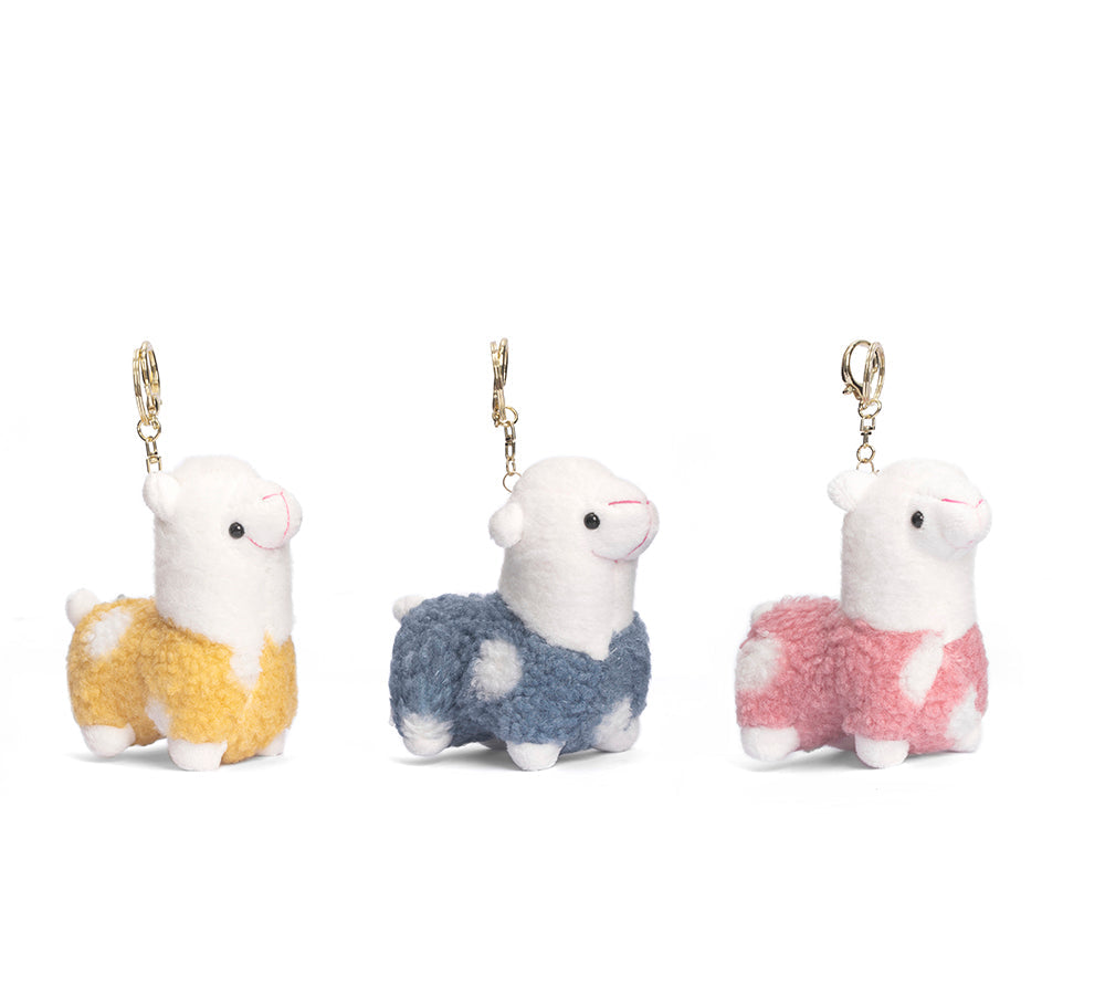AUSTRALIAN SHEPHERD® Cute Plush Alpaca Keyring