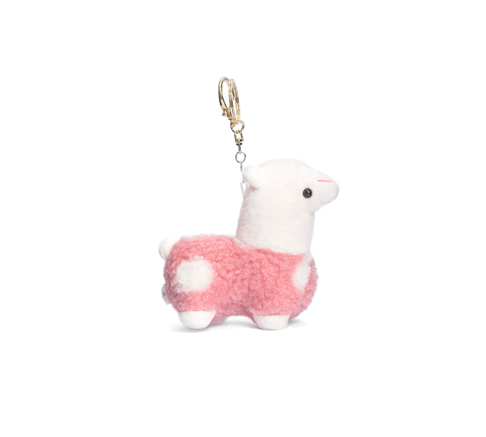 AUSTRALIAN SHEPHERD® Cute Plush Alpaca Keyring
