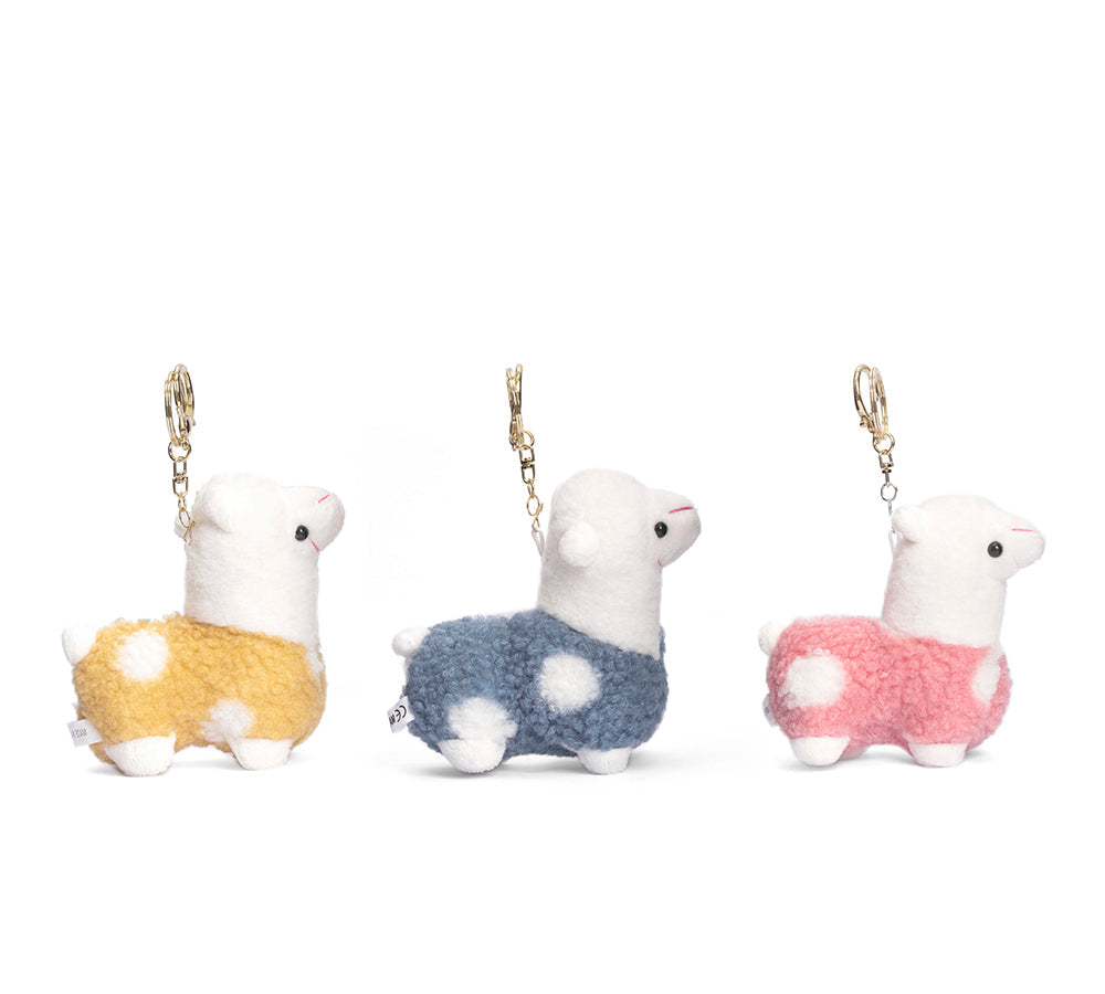 AUSTRALIAN SHEPHERD® Cute Plush Alpaca Keyring