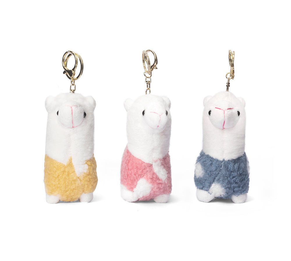 AUSTRALIAN SHEPHERD® Cute Plush Alpaca Keyring