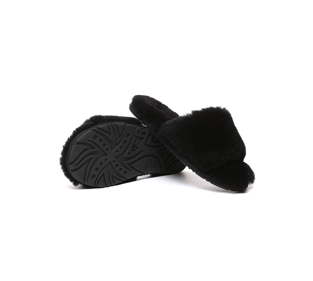 EVERAU® UGG Women Fluffy Slides Nala