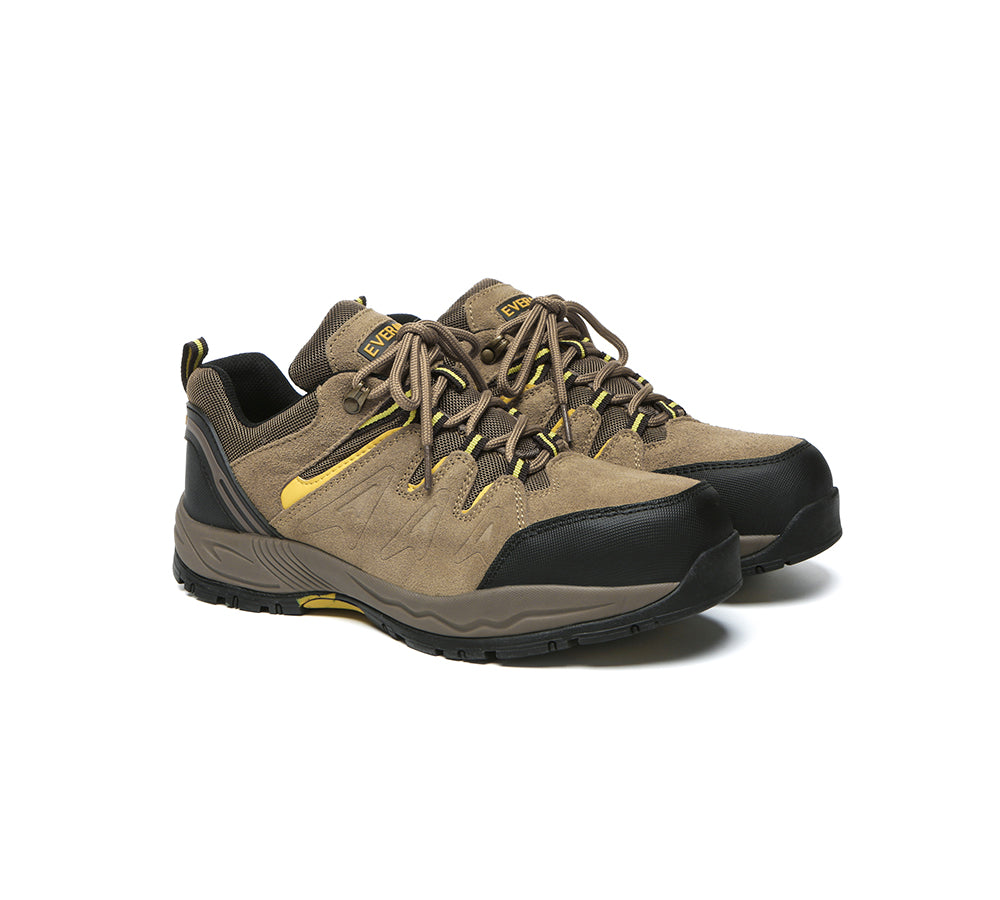 EVERAU® Men Boots Lace Up Steel Toe Work Safety Bligh