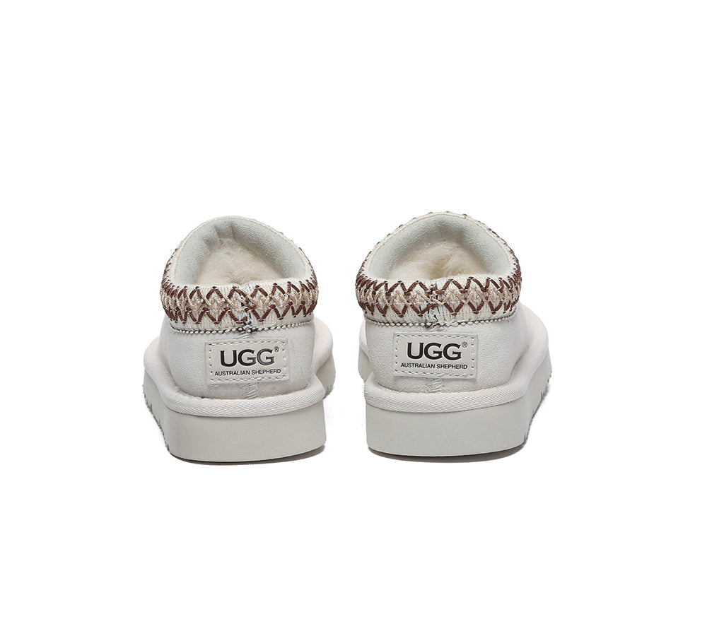 AUSTRALIAN SHEPHERD® UGG Slippers Kids Sheepskin Wool Ankle Tazzy Hippie