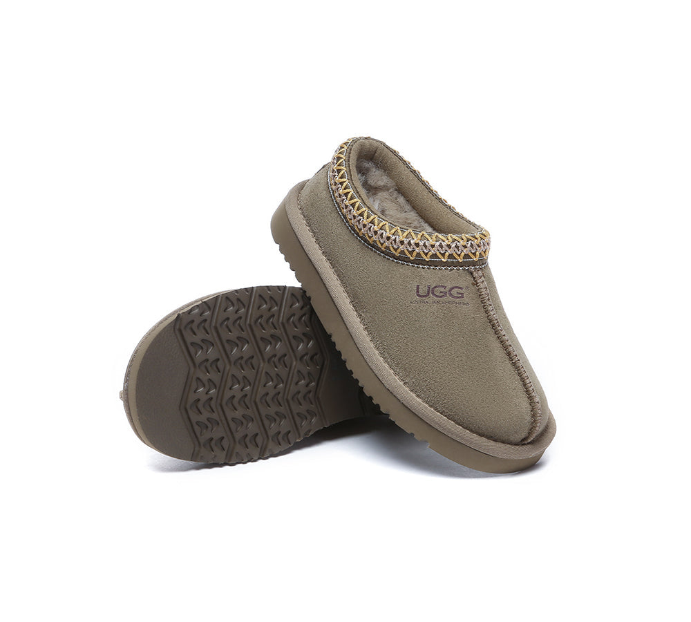 AUSTRALIAN SHEPHERD® UGG Slippers Kids Sheepskin Wool Ankle Tazzy Hippie
