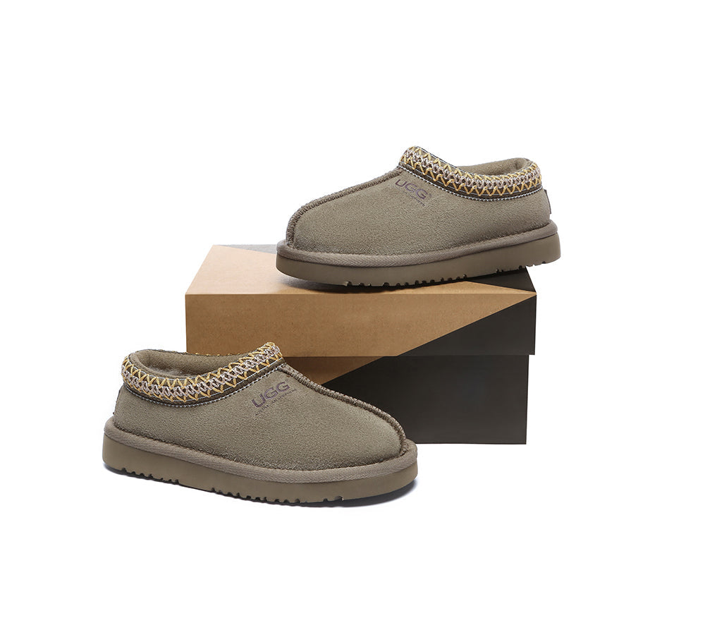 AUSTRALIAN SHEPHERD® UGG Slippers Kids Sheepskin Wool Ankle Tazzy Hippie