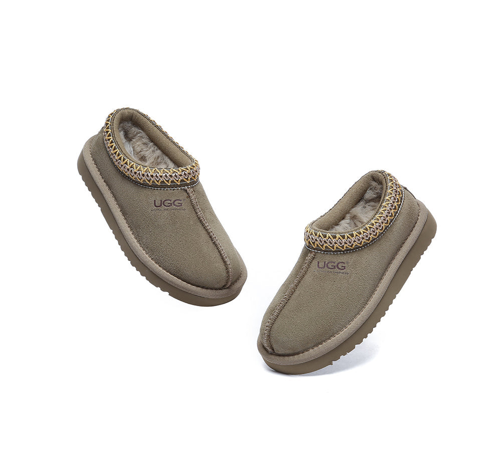AUSTRALIAN SHEPHERD® UGG Slippers Kids Sheepskin Wool Ankle Tazzy Hippie