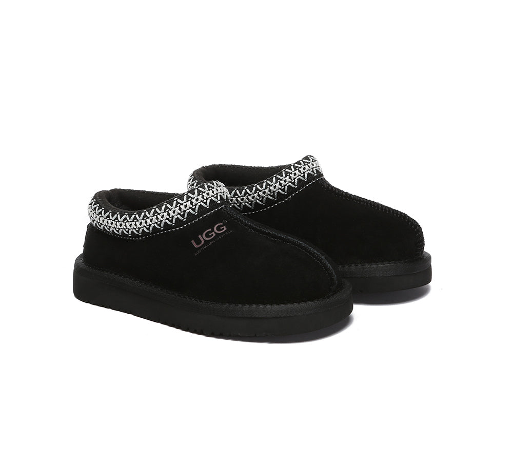 AUSTRALIAN SHEPHERD® UGG Slippers Kids Sheepskin Wool Ankle Tazzy Hippie