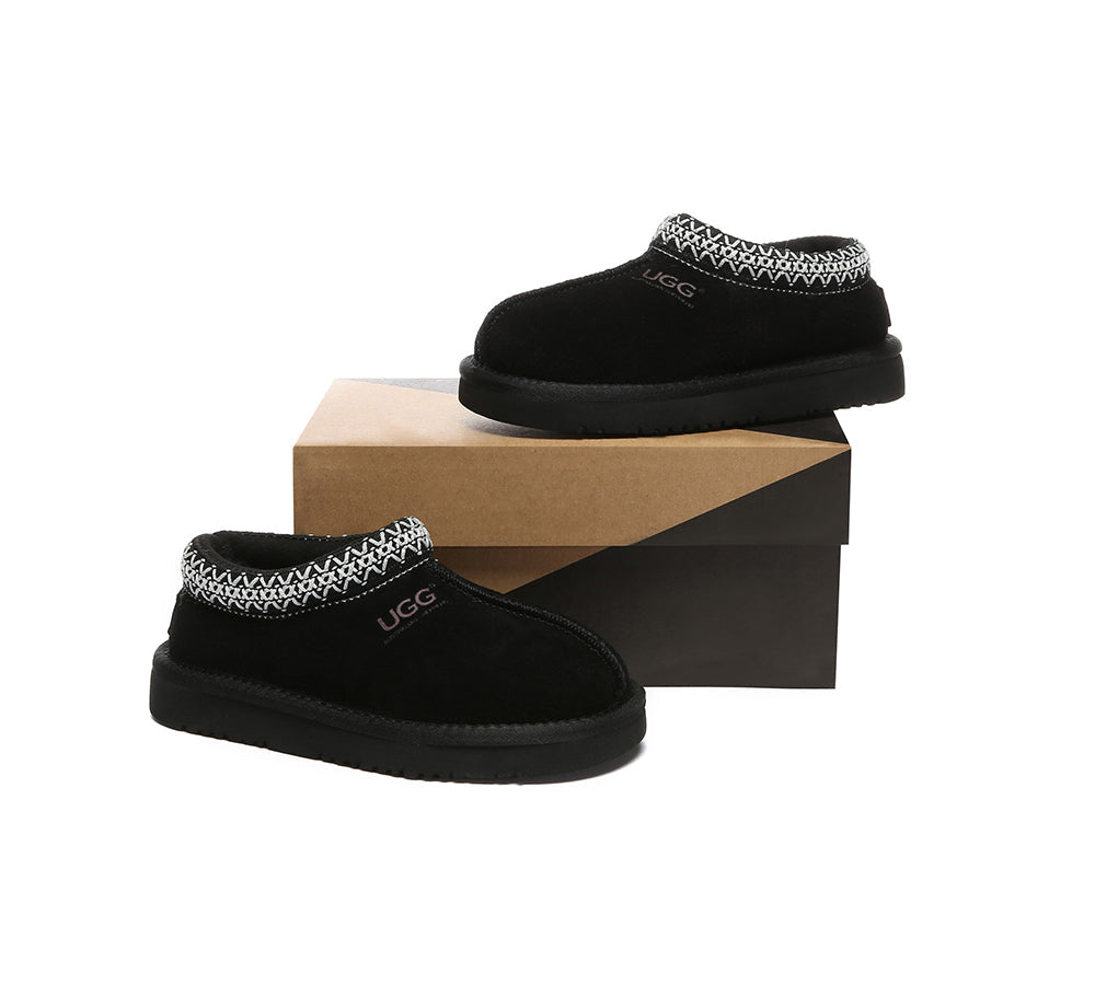 AUSTRALIAN SHEPHERD® UGG Slippers Kids Sheepskin Wool Ankle Tazzy Hippie