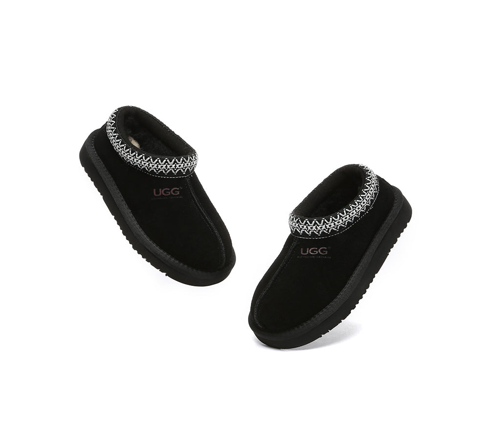 AUSTRALIAN SHEPHERD® UGG Slippers Kids Sheepskin Wool Ankle Tazzy Hippie