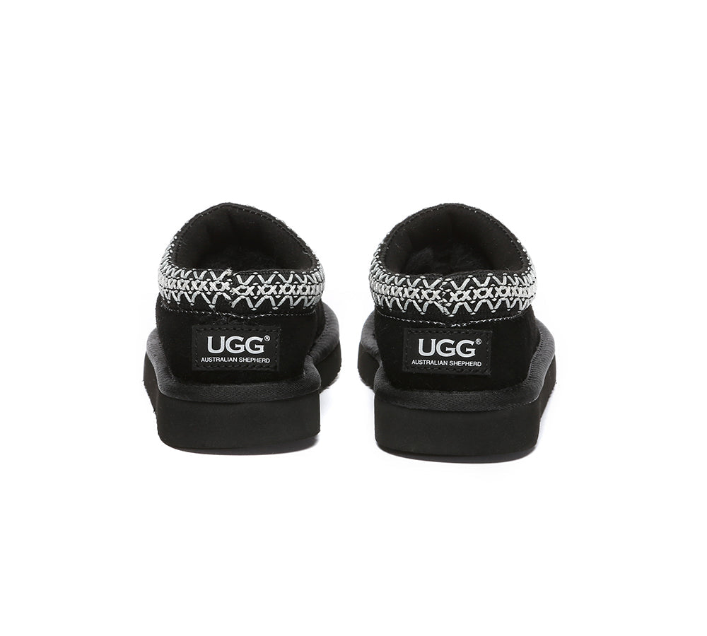 AUSTRALIAN SHEPHERD® UGG Slippers Kids Sheepskin Wool Ankle Tazzy Hippie