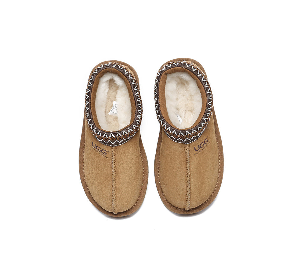 AUSTRALIAN SHEPHERD® UGG Slippers Kids Sheepskin Wool Ankle Tazzy Hippie