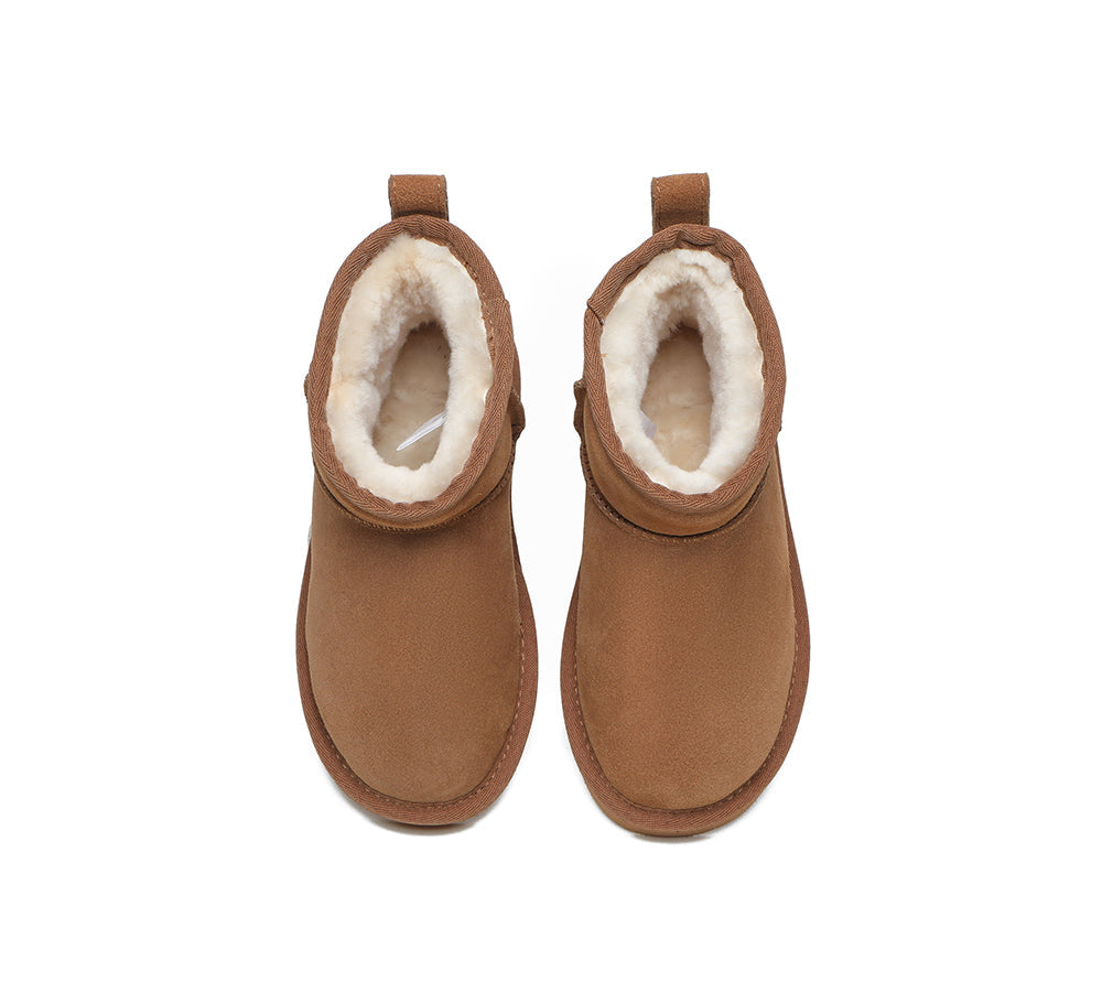 AUSTRALIAN SHEPHERD® UGG Boots Kids Sheepskin Wool Mini Noel