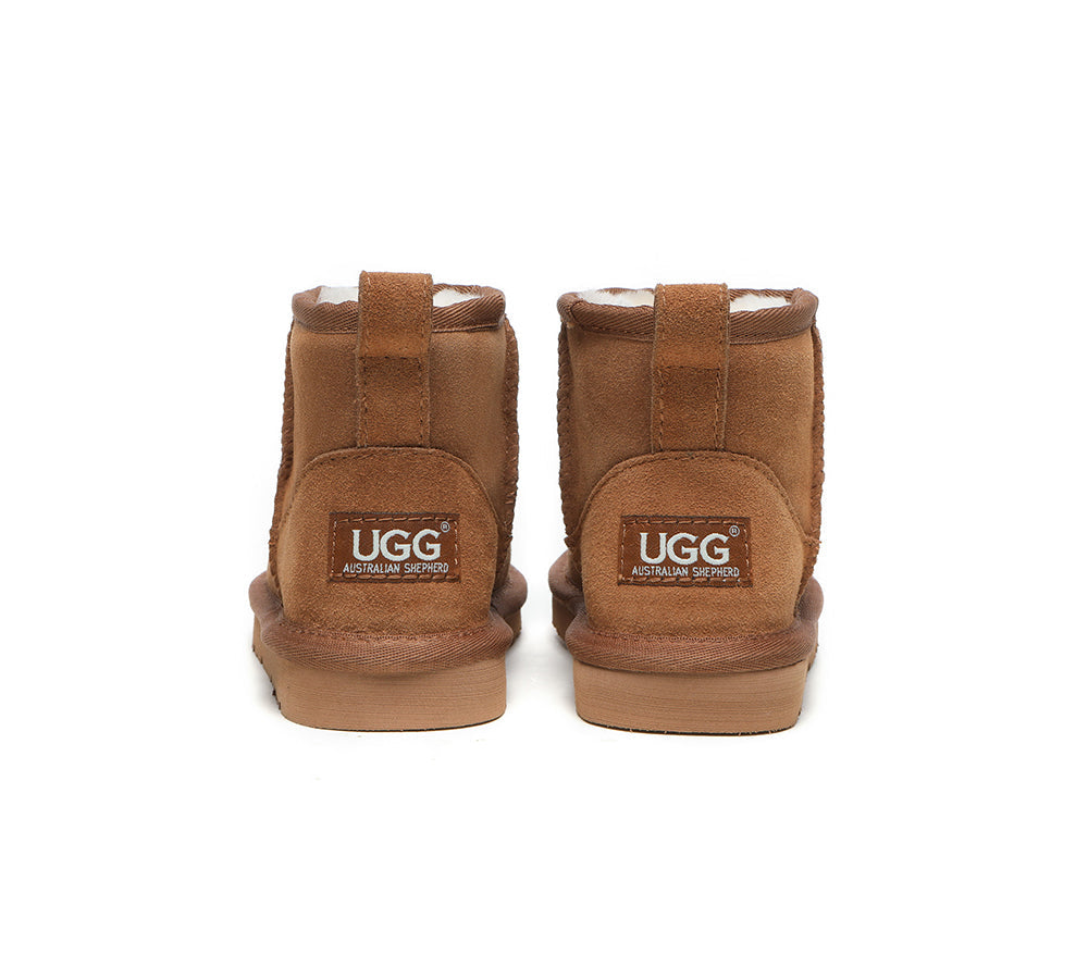 AUSTRALIAN SHEPHERD® UGG Boots Kids Sheepskin Wool Mini Noel