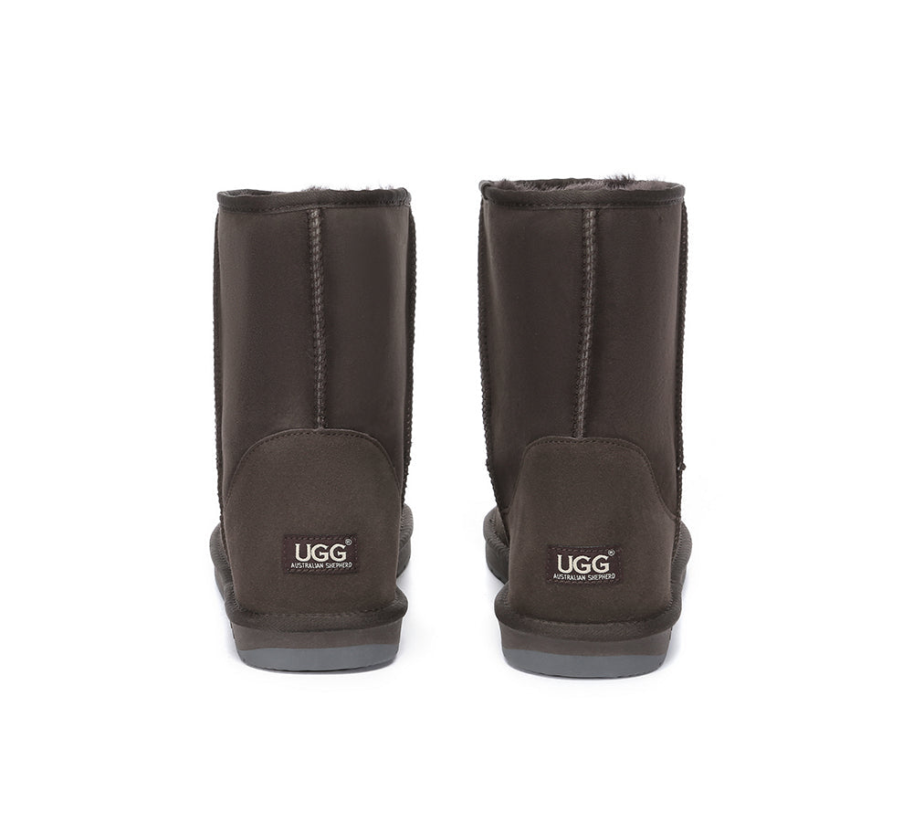 AUSTRALIAN SHEPHERD® UGG Boots Men Double Faced Sheepskin Wool Large Size Short Classic