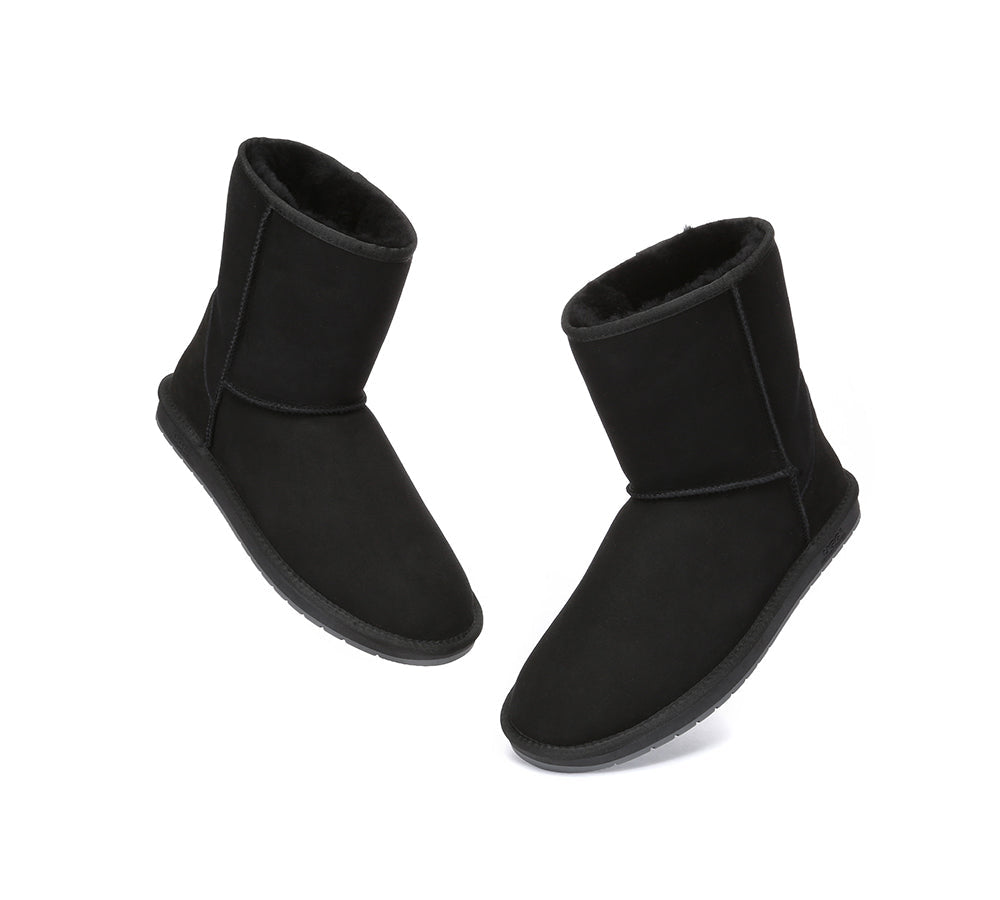 AUSTRALIAN SHEPHERD® UGG Boots Men Double Faced Sheepskin Wool Large Size Short Classic
