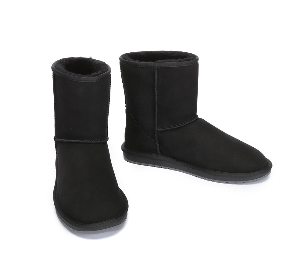 AUSTRALIAN SHEPHERD® UGG Boots Men Double Faced Sheepskin Wool Large Size Short Classic