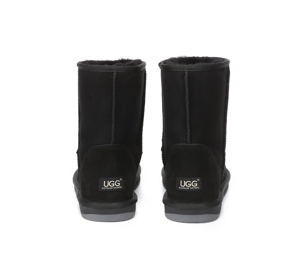 AUSTRALIAN SHEPHERD® UGG Boots Men Double Faced Sheepskin Wool Large Size Short Classic
