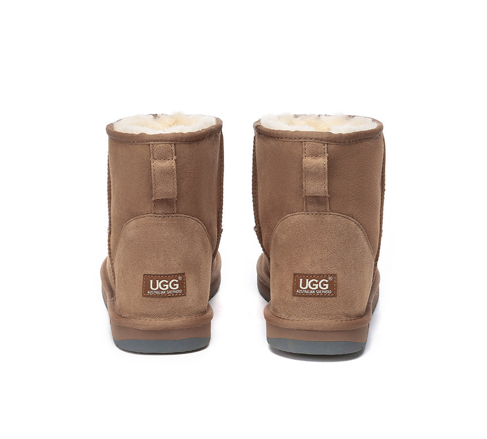 AUSTRALIAN SHEPHERD® UGG Boots Men Sheepskin Wool Large Size Mini Classic